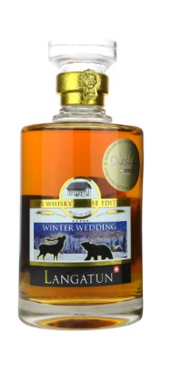 Langatun WINTER WEDDING Triple Wood in Karaffe in Holzbox