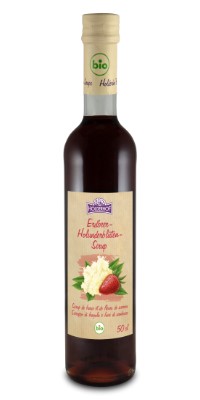 Holderhof Sirup Erdbeer-Holunderblüten BIO Glas