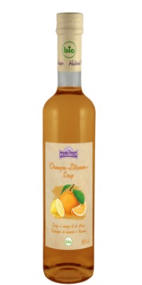 Holderhof Sirup Orangen-Zitronen BIO Glas