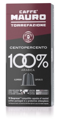 1660 - CENTOPERCENTO 100% Arabica Capsule Alu Compatibili N* - Caffè MAURO 