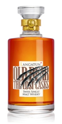 Langatun Whisky Old Bear "The Lost Cask" in Karaffe in Holzbox