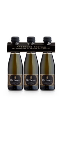 Prosecco spumante di Valdobbiadene brut
TRIO PACK (3 x 20cl - Karton à 8 x 3)