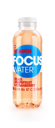 FOCUSWATER Rot/Relax Grapefruit&Cranberry