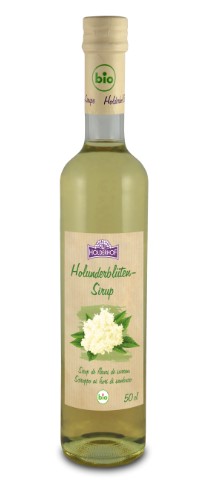 Holderhof Sirup Holunderblüten BIO Glas