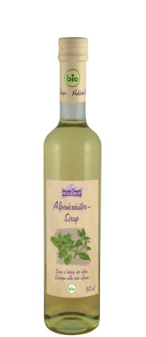Holderhof Sirup Alpenkräuter BIO Glas