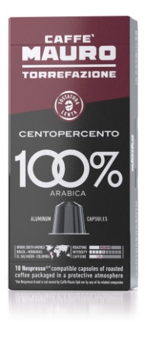 1660 - CENTOPERCENTO 100% Arabica Capsule Alu Compatibili N* - Caffè MAURO 