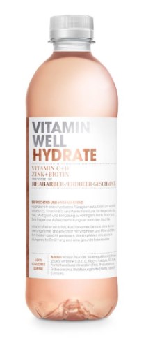 VITAMIN WELL Hydrate - Rhabarber/Erdbeere