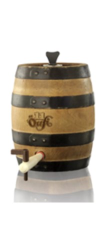 Öufi Bier 20lt Cont. Lager Hell - Partyfass Holzimitat (inkl. Hahn & Luftschraube)